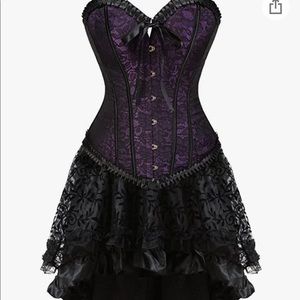 Purple Steampunk Corset Dress